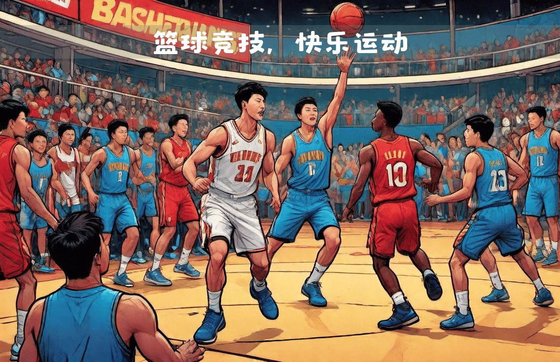 关于篮球赛场上充满激情，球员们为了胜利不懈努力的信息